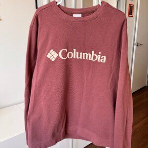 Size XL Columbia Dusty Rose Logo Crew Neck Sweatshirt